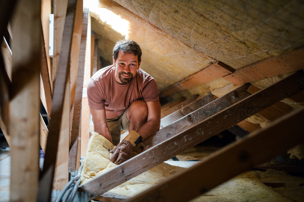 Début des travaux après le calcul du prix isolation combles.